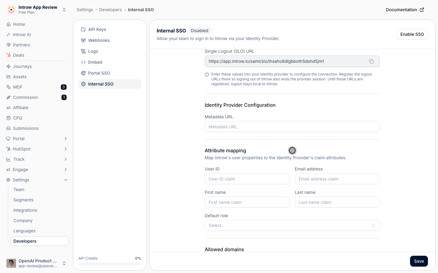 Map the User ID, email, first name, and last name claims so people arrive with the right identity.