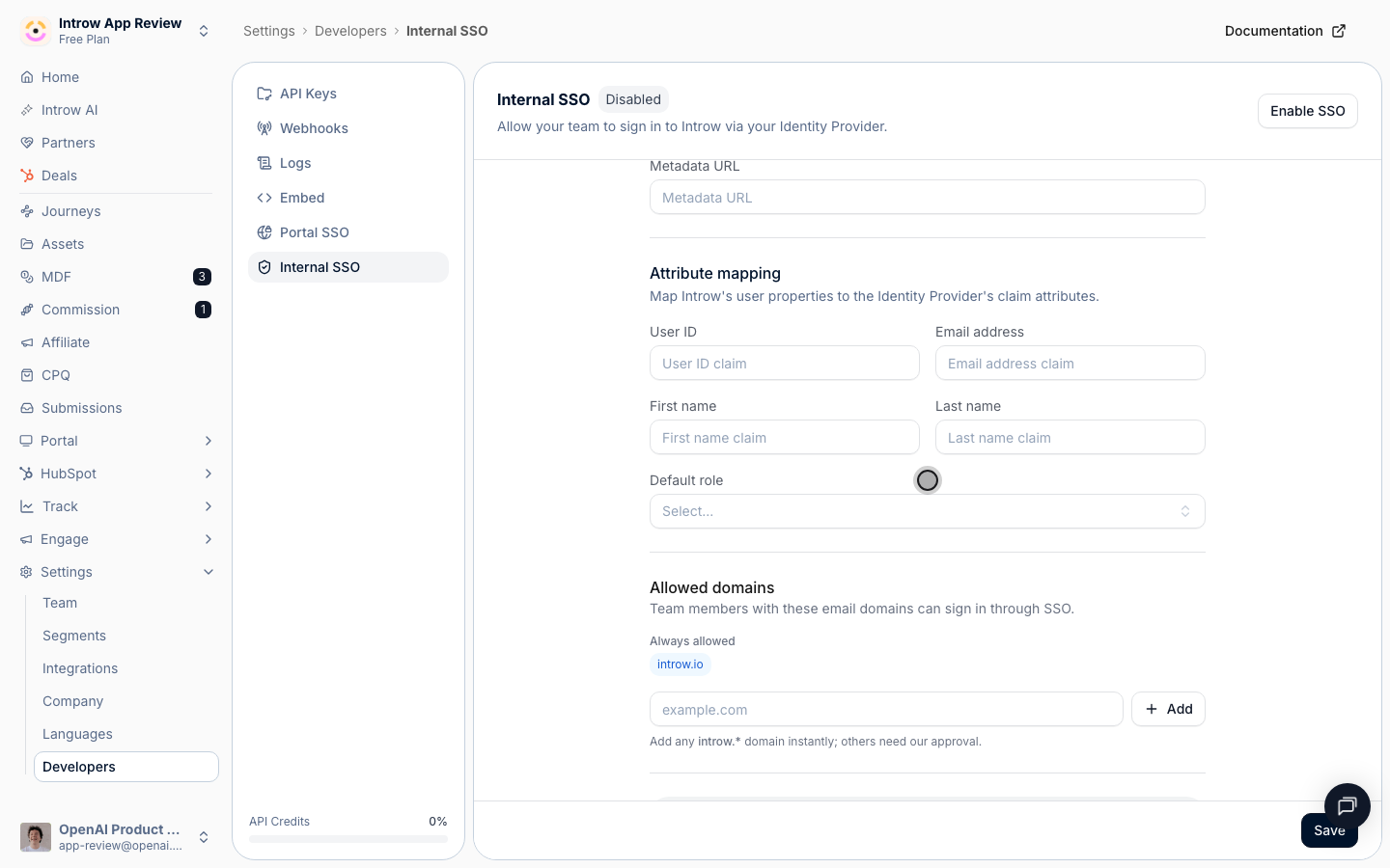 Pick the role new SSO users land on: the least access that still lets someone get started.