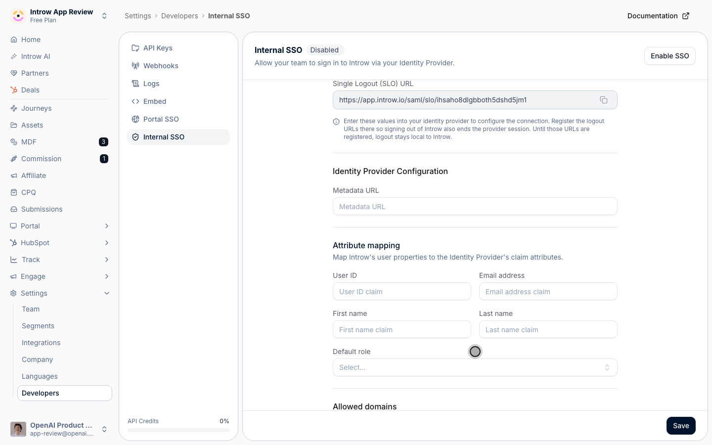 Pick the role new SSO users land on: the least access that still lets someone get started.