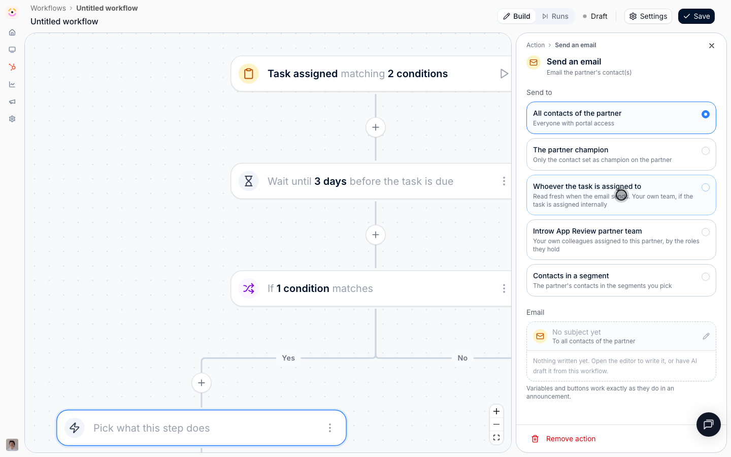 A task trigger unlocks one more audience