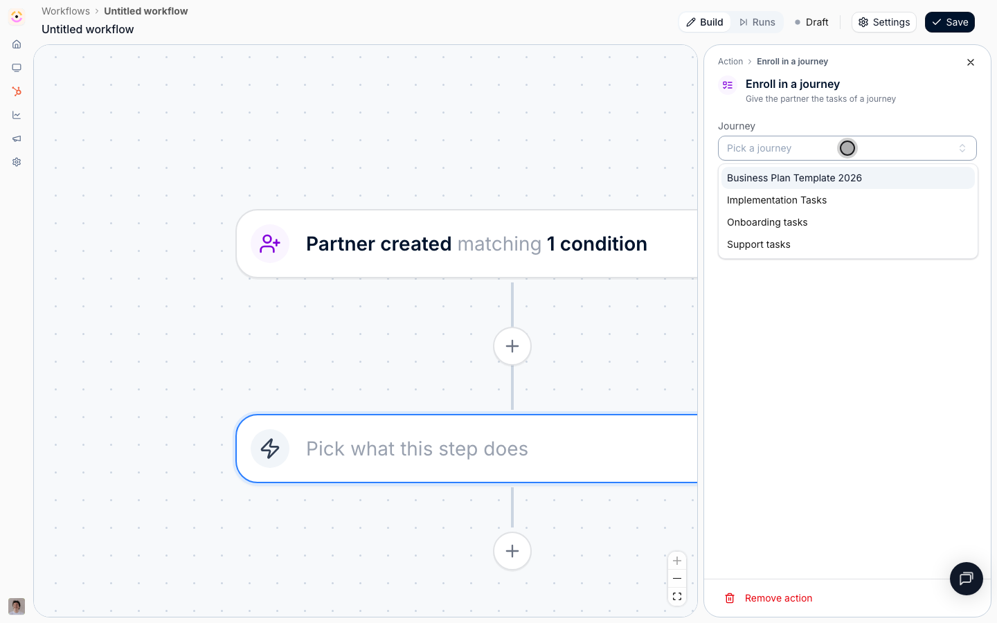 Pick the onboarding journey