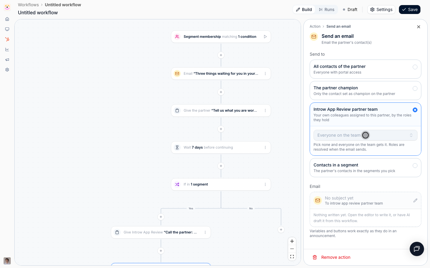 Narrow it to the partner manager role
