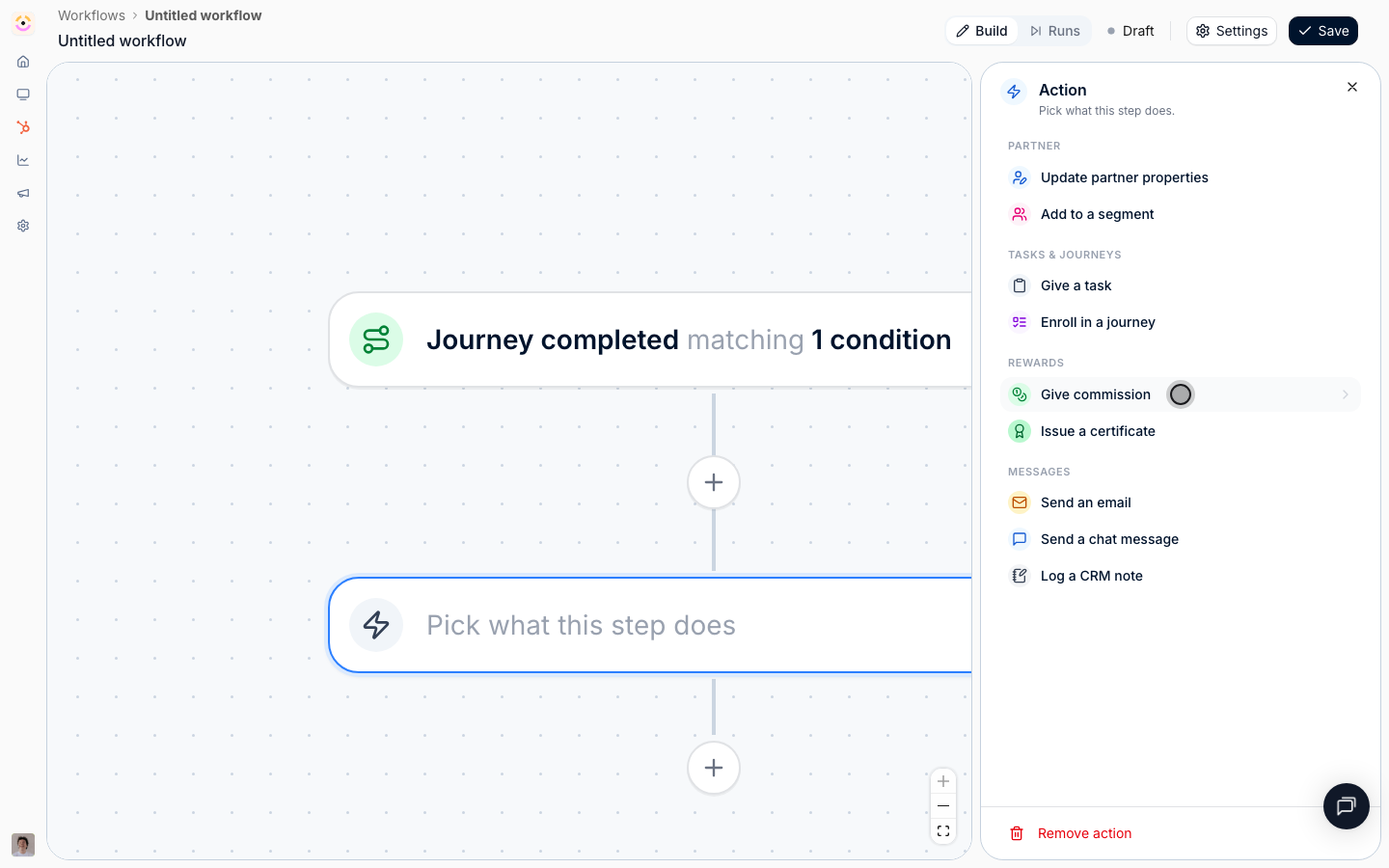 This books a single manual line, not a plan. A plan earns lines over time from CRM or billing data.