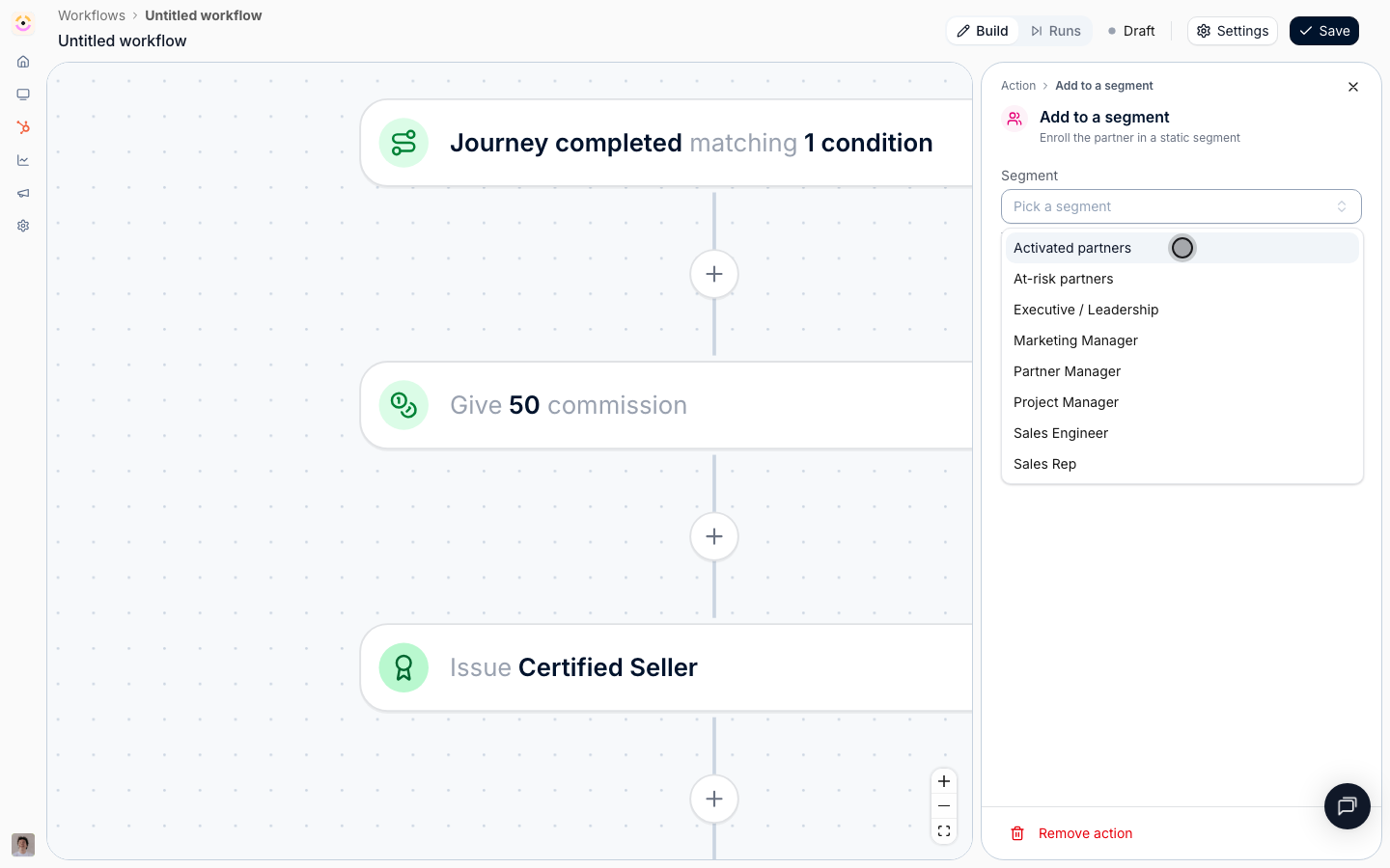 This is what makes the reward compound: portal tab visibility, content visibility, course auto-enrollment, discounts and notification recipients all key off segments.