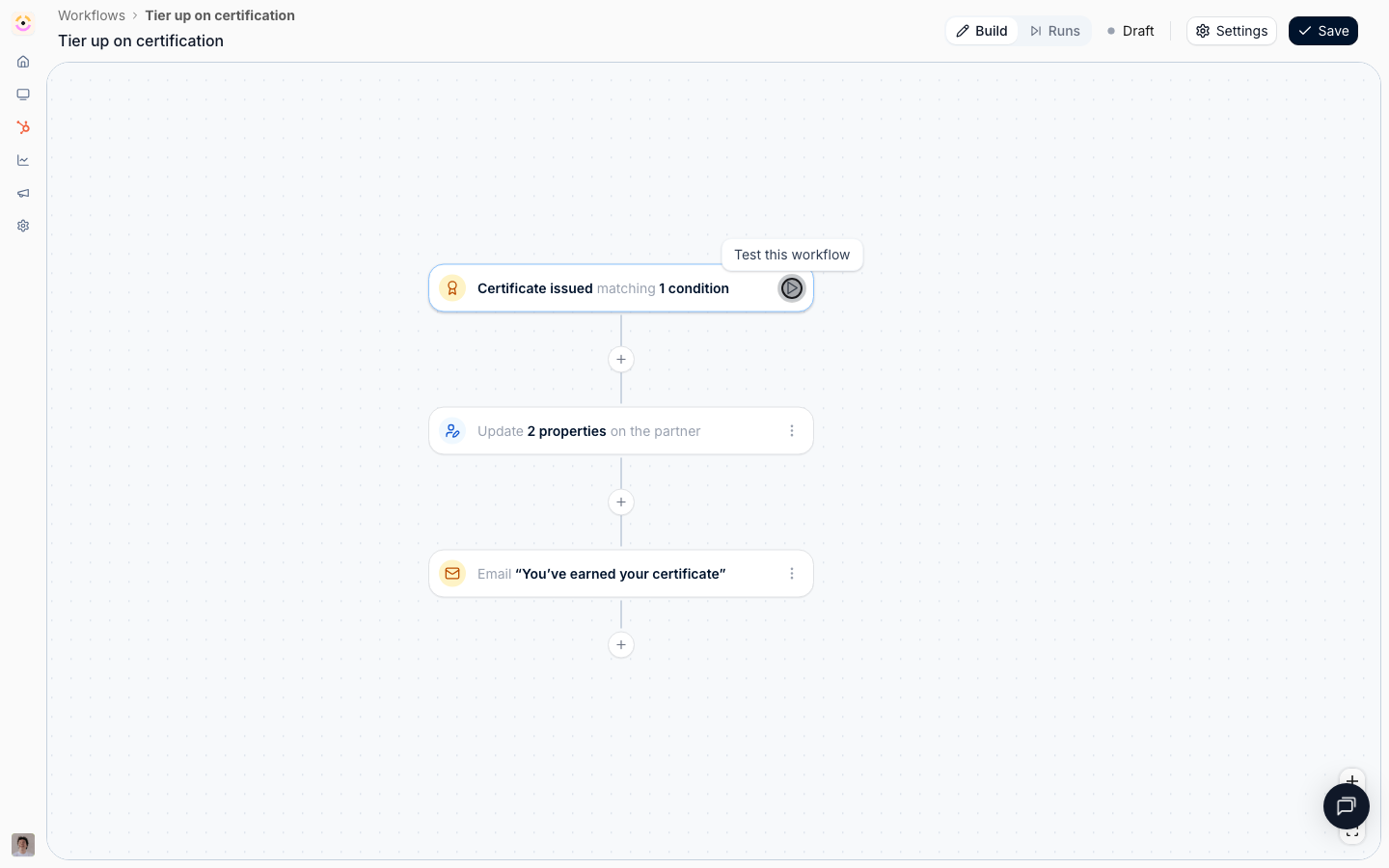 Open Test workflow
