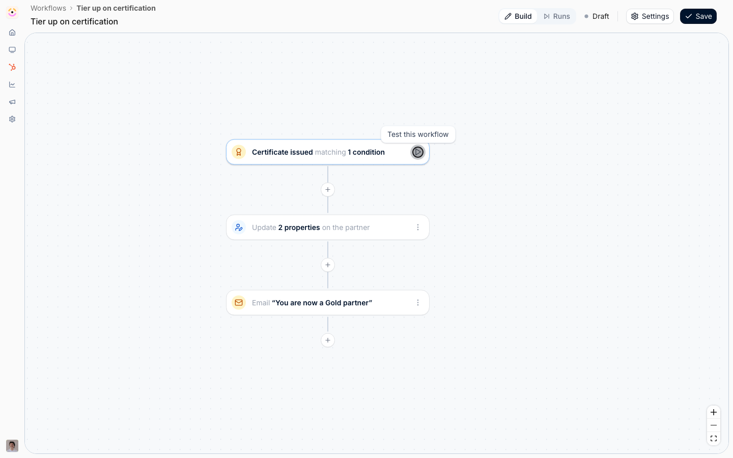 Open Test workflow