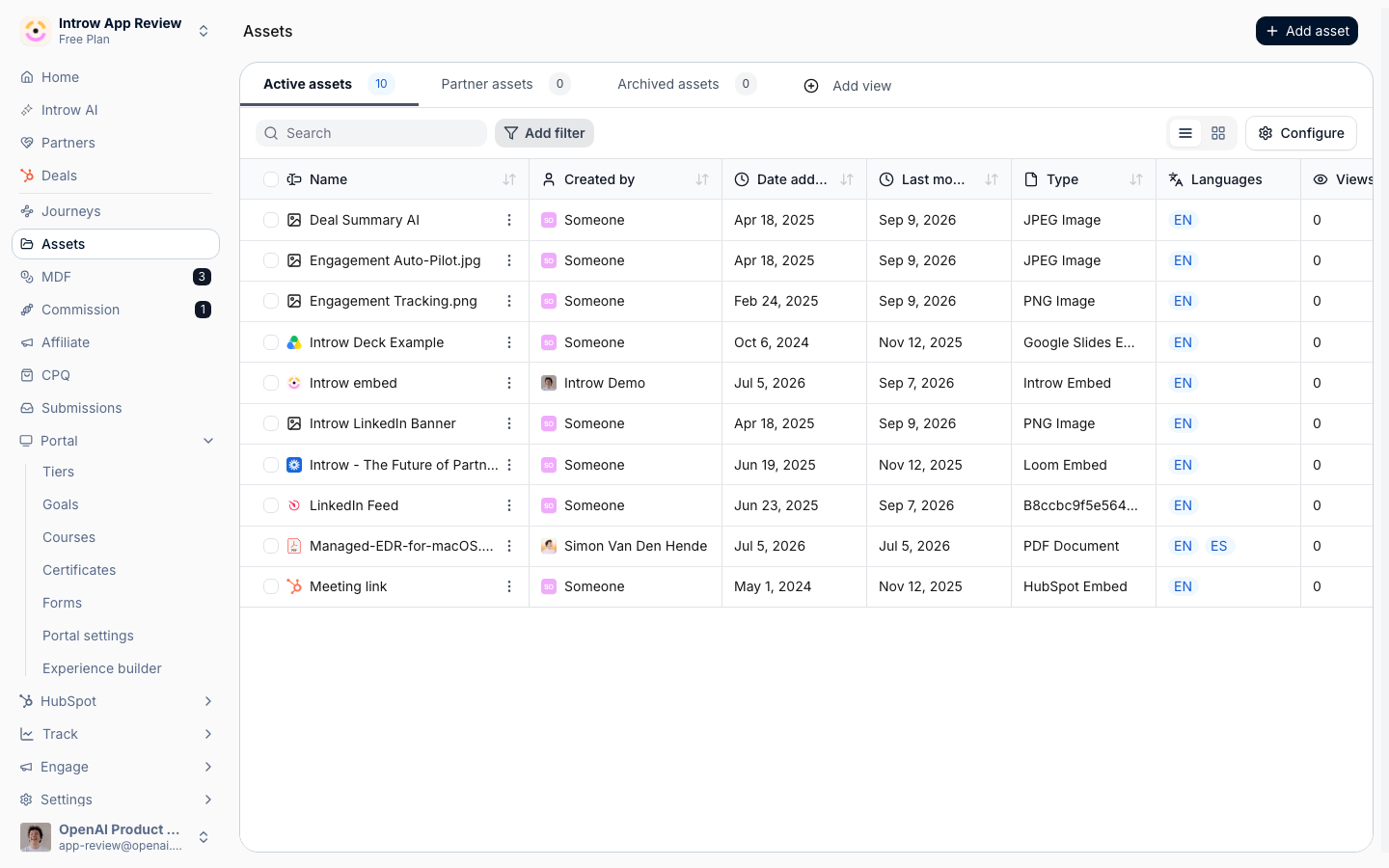 Open the asset library