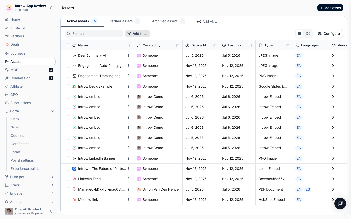 Open the asset library