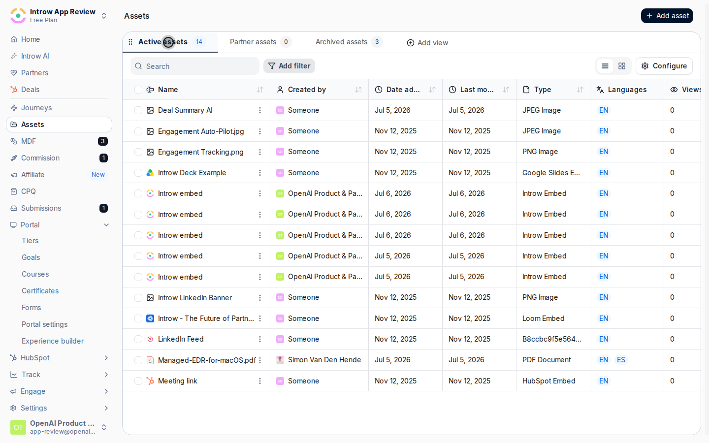 Create folders that match how partners think