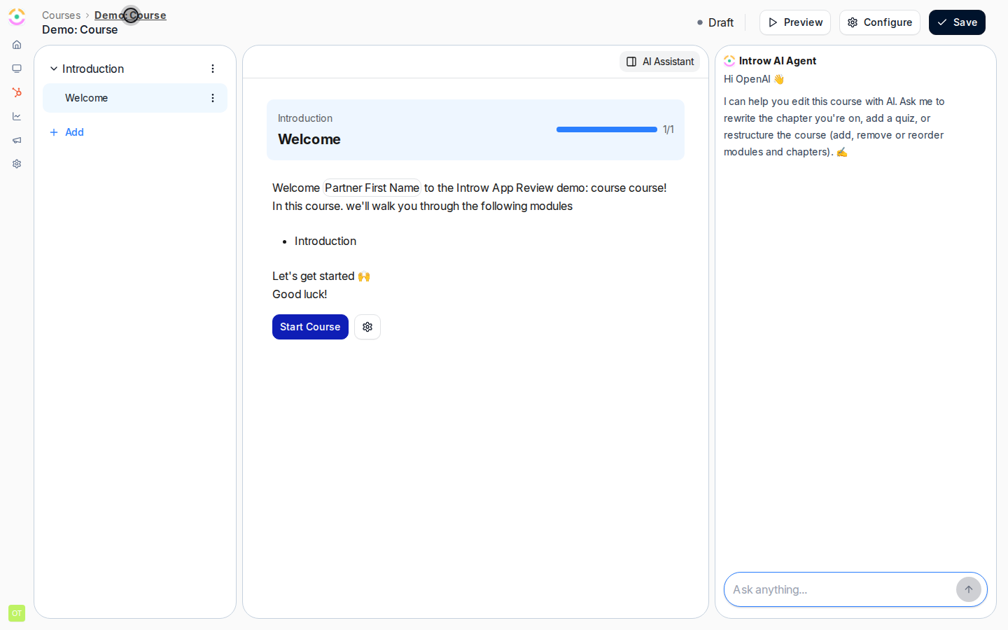 Add modules for each major topic