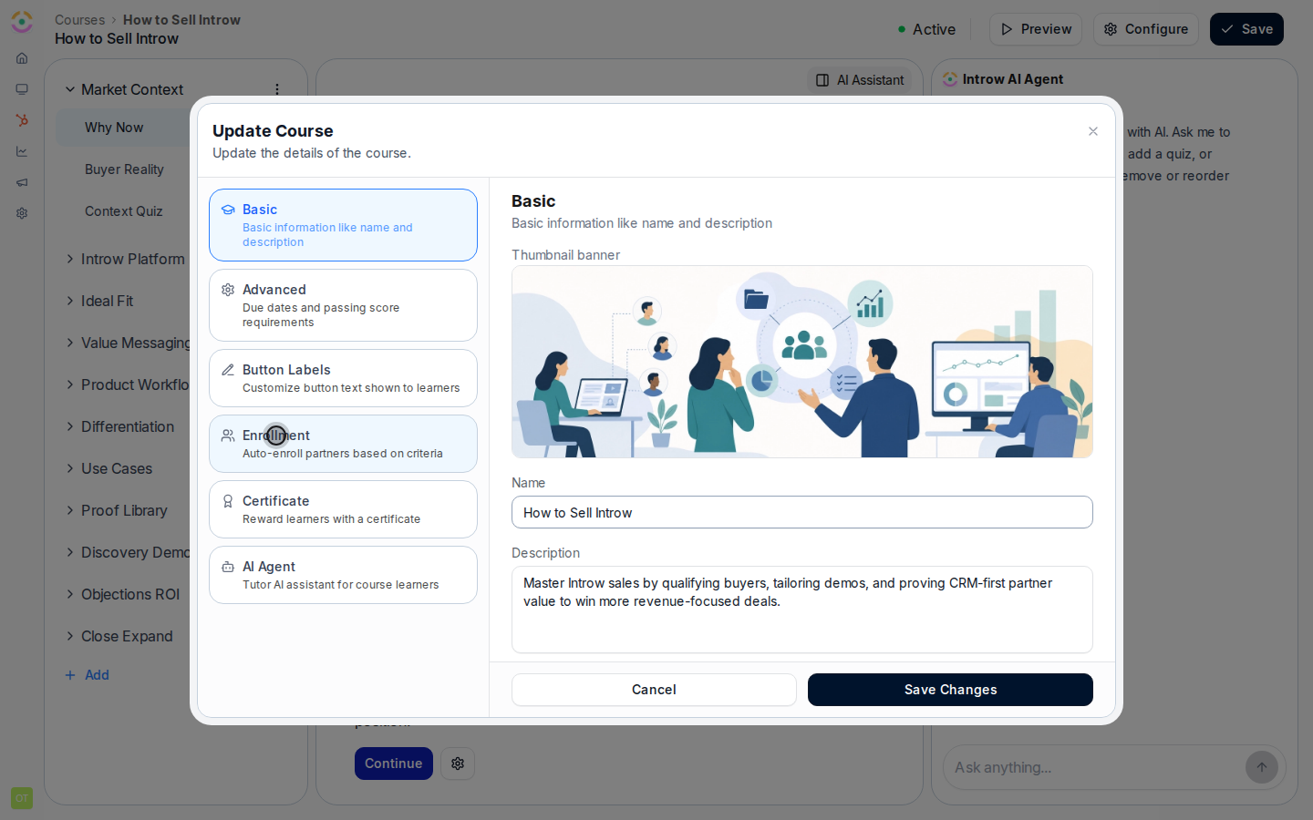Open the Enrollment tab