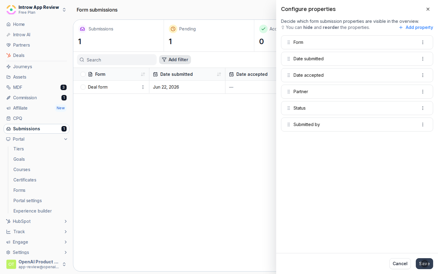 Save the configuration