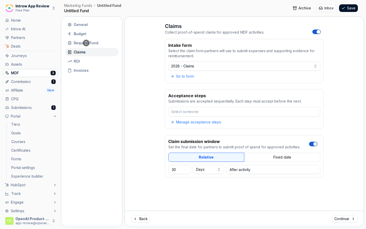 Confirm each lifecycle form