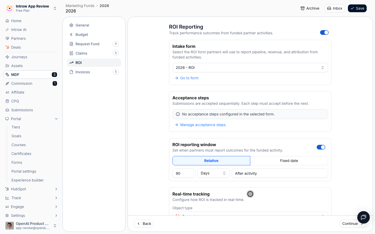 Tie ROI to a CRM object so returns update automatically as deals progress.