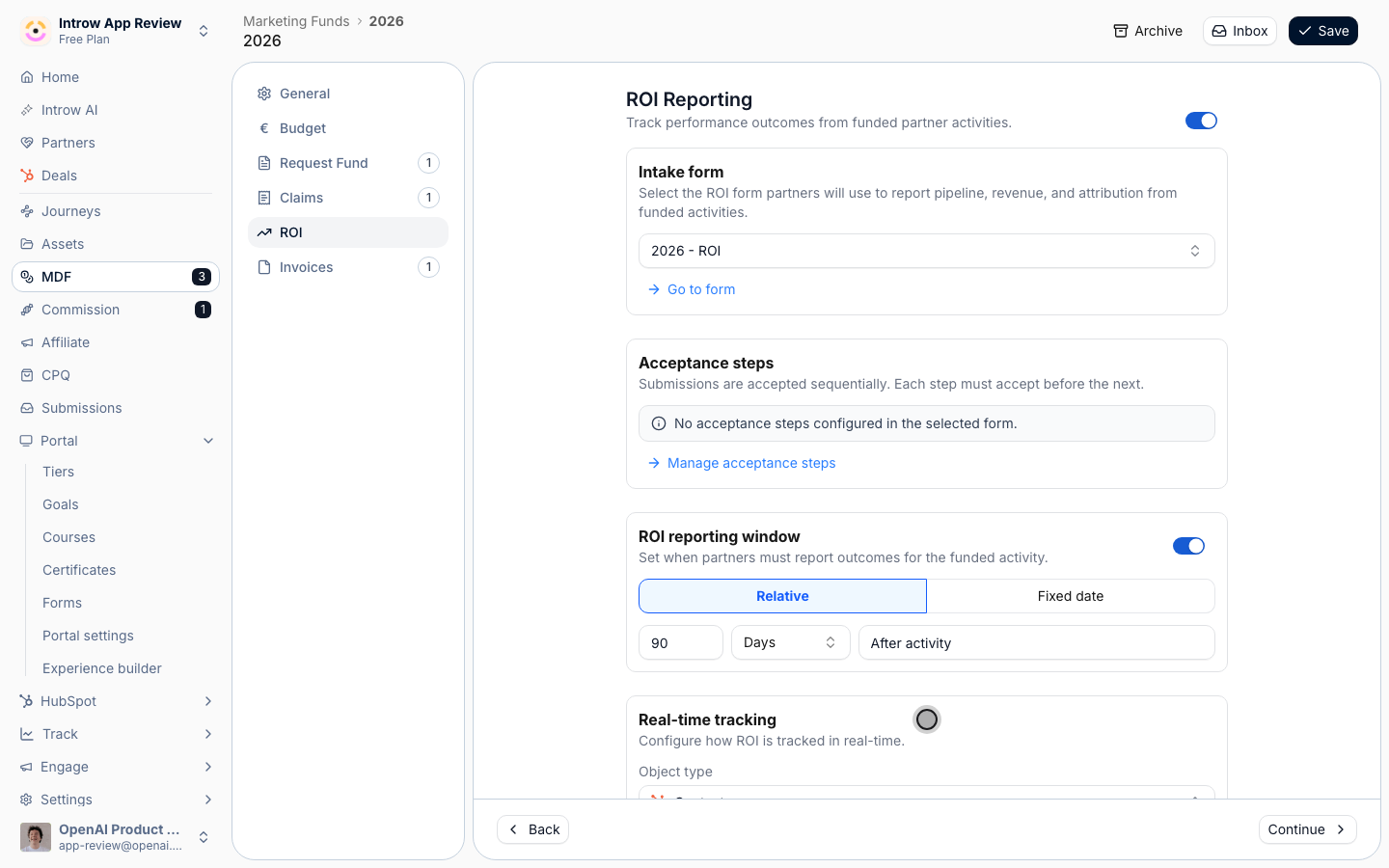 Tie ROI to a CRM object so returns update automatically as deals progress.