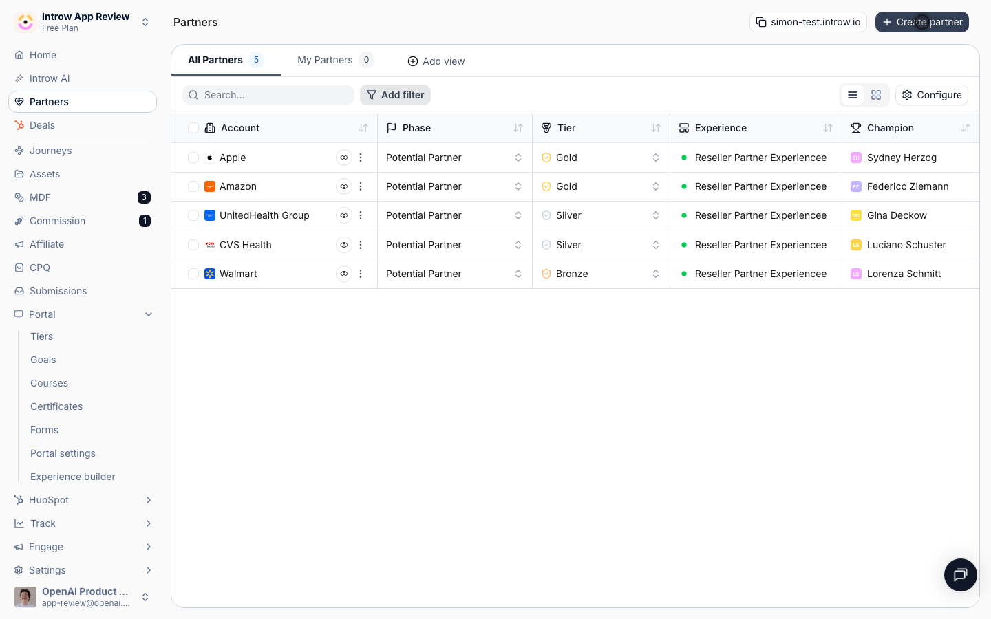Add a single partner without waiting for a sync.