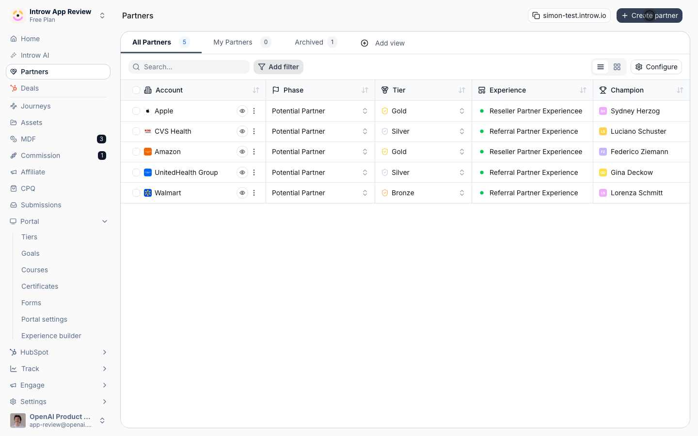 Add a single partner without waiting for a sync.