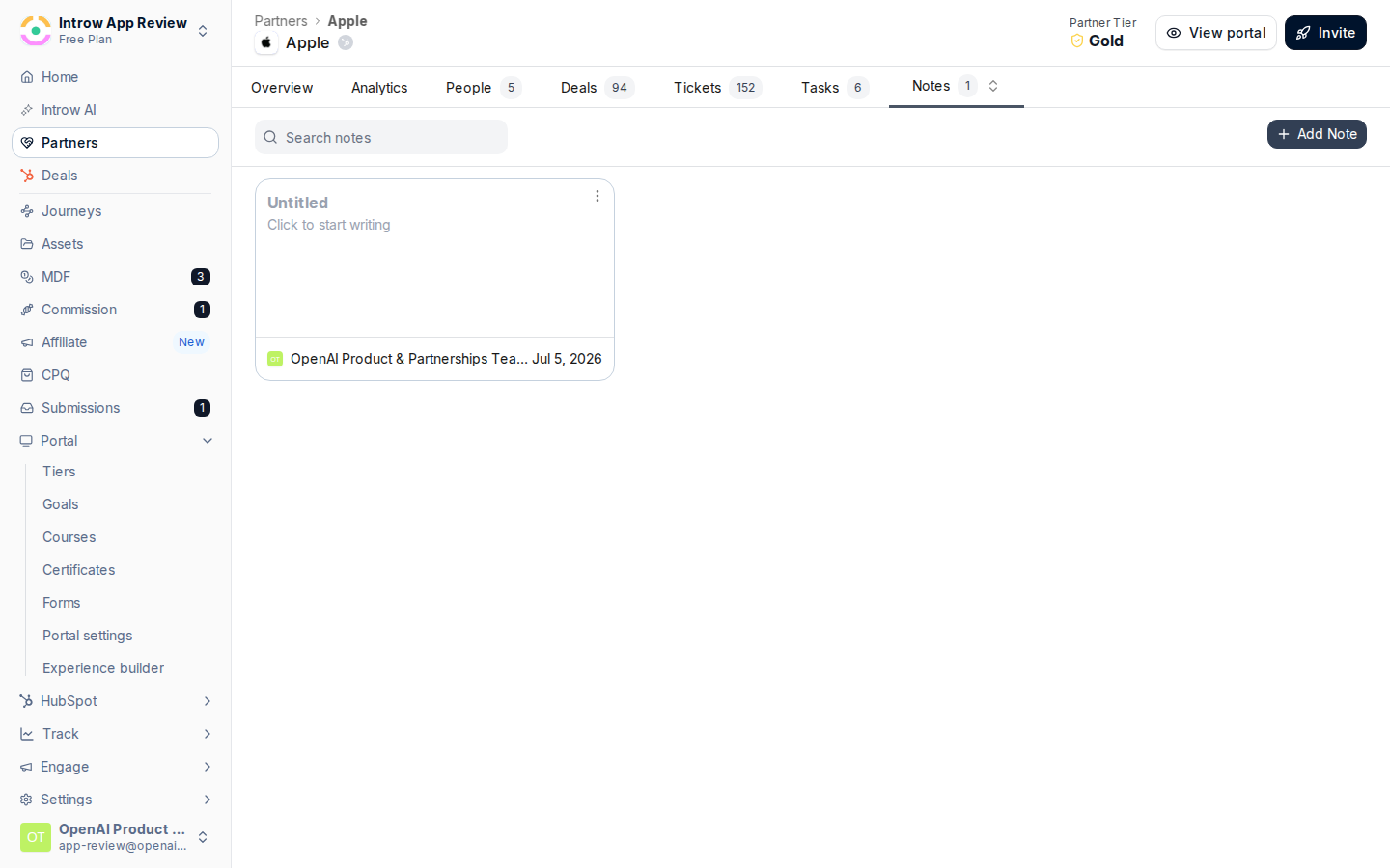 Give portal access and notifications