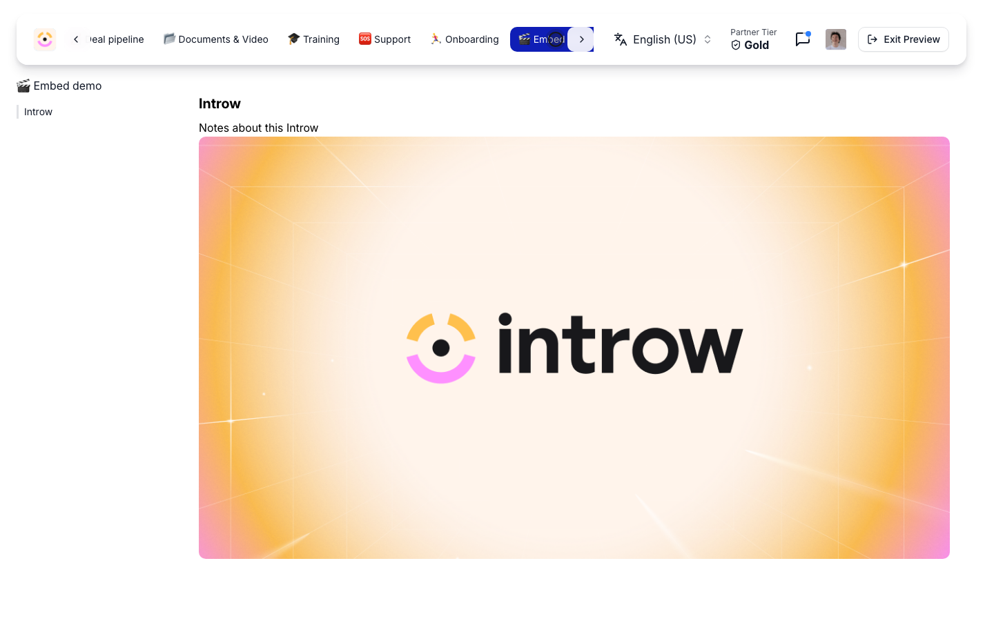 The embed is live for the partner