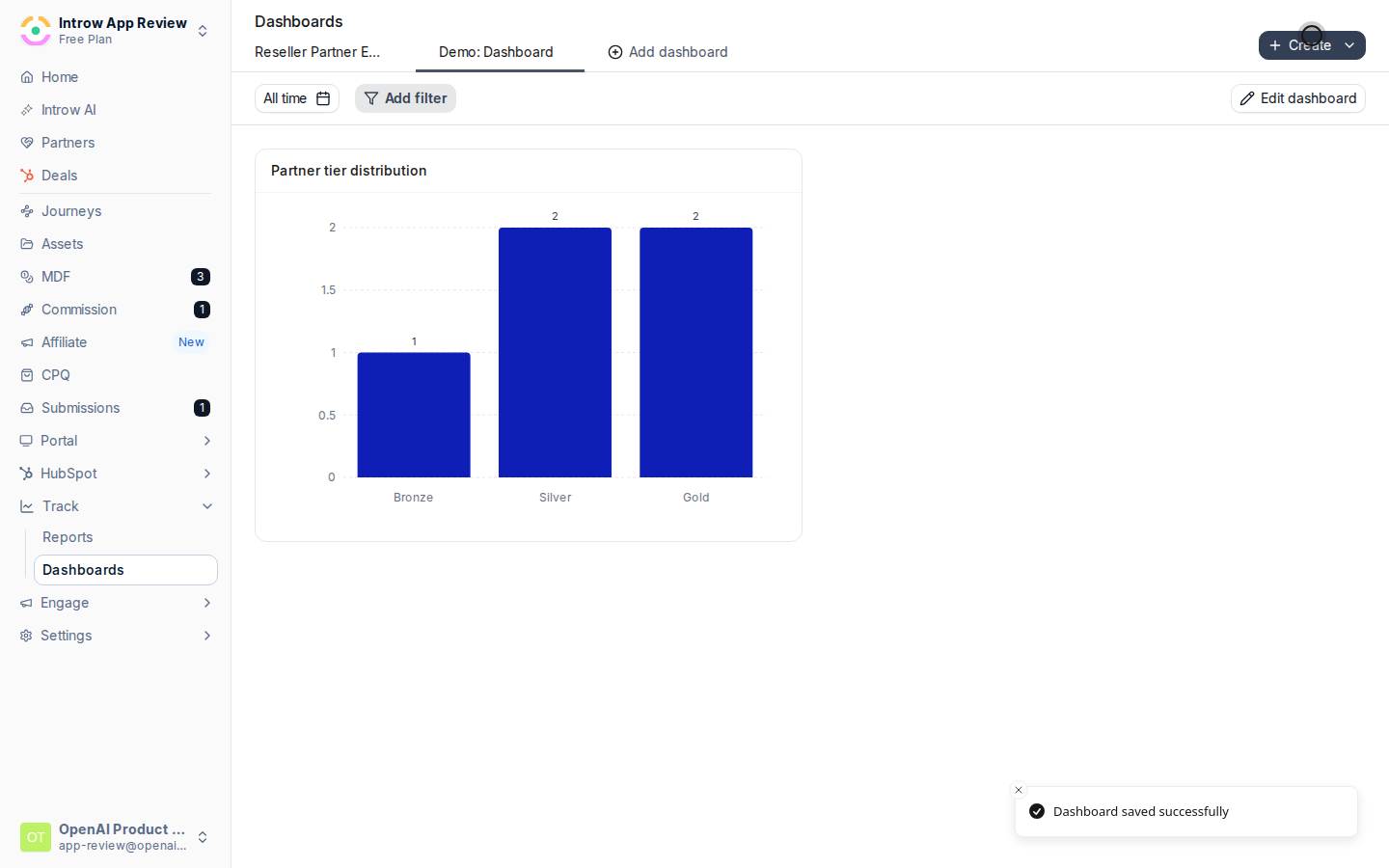Add reports to the grid